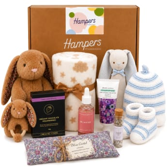 💙🐰 Little Bunny Keepsake Hamper – Blue Collection 🐰💙