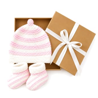 Pink Beanie & Booties