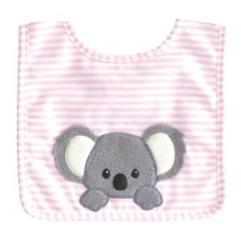 Pink Baby Koala Bib