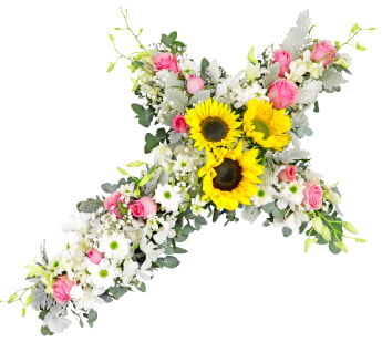 Healing Prayer Cross Wreath