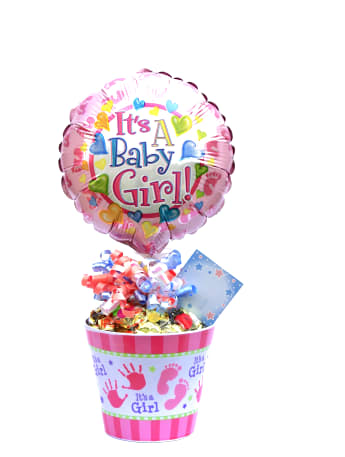 Its A Girl Lolly Pot
