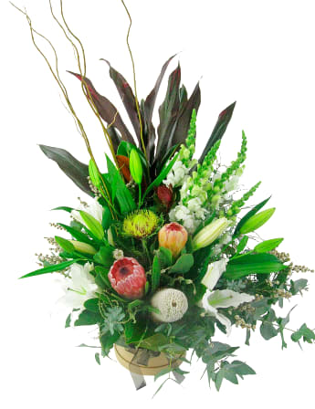 Wild Nature Hat Box Arrangement