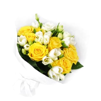 Roses And Freesias Bouquet