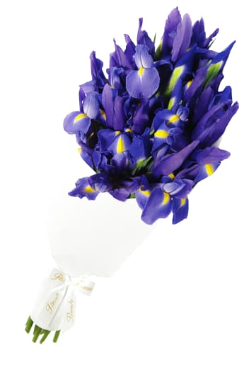 Blue Iris Flower Bouquet
