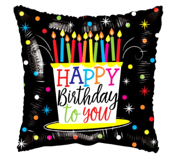 Hbd Black With Candles