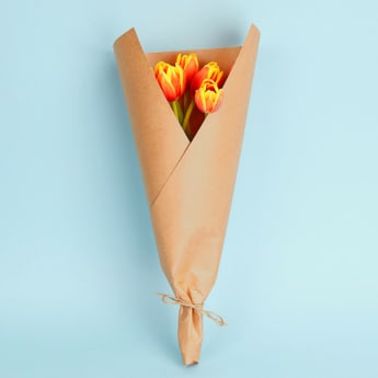 Market Bunch   Orange Tulips