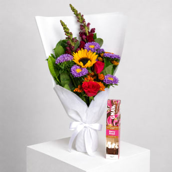 Daily Bouquet - Sunflower spark and purple punch