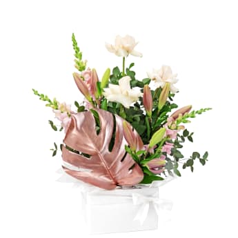Metallic Elegance Flower Box