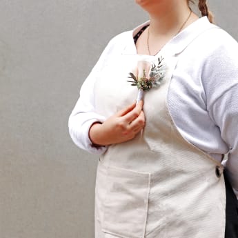 Peach Blossom Buttonhole