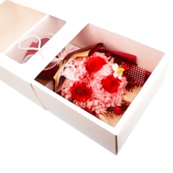 Preserved Pink & Red Posy