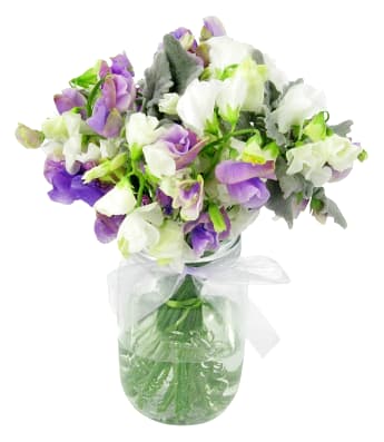 Back To Nature Sweet Pea Flower Vase