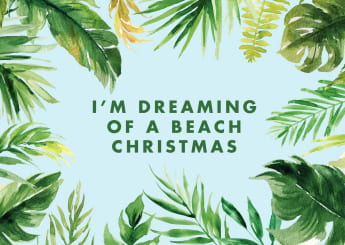 Beach Christmas Gift Card