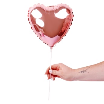 Rose Gold Heart Pick