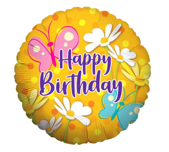 Happy Birthday Daisies Balloon
