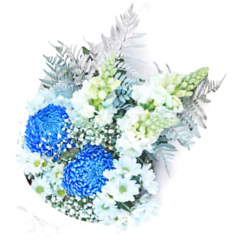 Ice Blue Flower Bouquet