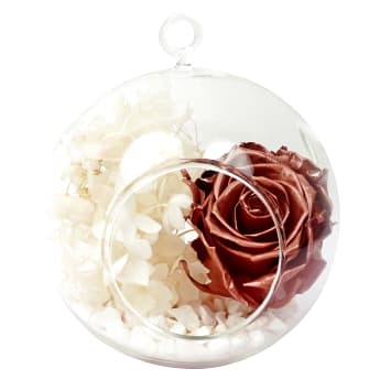 Xmas Bauble   Gold & White