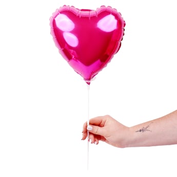 Hot Pink Heart Pick