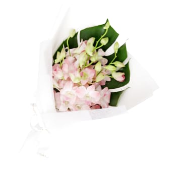 Soft Pink Orchid Bunch