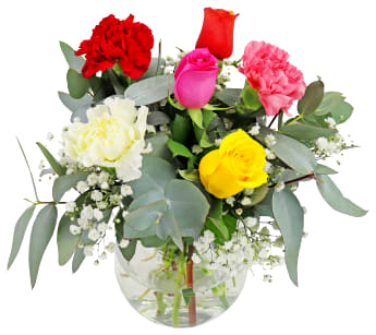 Little Joyful Teardrop Vase Arrangement