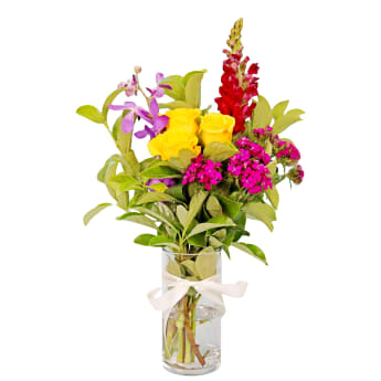 Sweet Sangria Glass Cylinder Vase