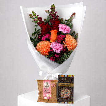 Daily Bouquet - Tangerine crush and pink fizz
