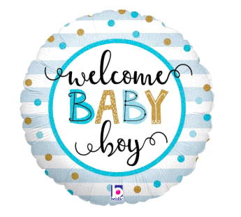 Welcome Baby Boy Balloon