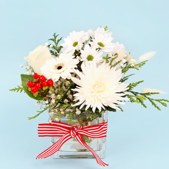 Classic Christmas Vase