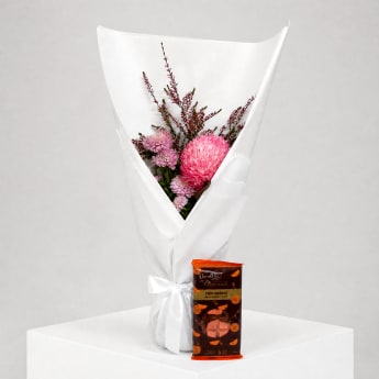 Daily Bouquet - Pink glow with orange chocolate
