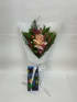 Daily Bouquet - Peach rose and pink lane treat