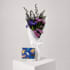 Daily Bouquet - Blue iris and pink after-dark pop