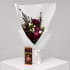 Daily Bouquet - Red snapdragons and white rose glow