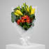Daily Bouquet - Golden lilies and sunset pop