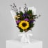 Daily Bouquet - Sunflower glow and twilight purple