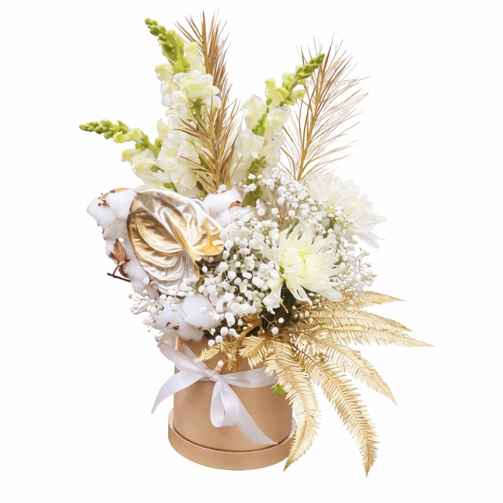Serene Sparkle Flower Hat Box