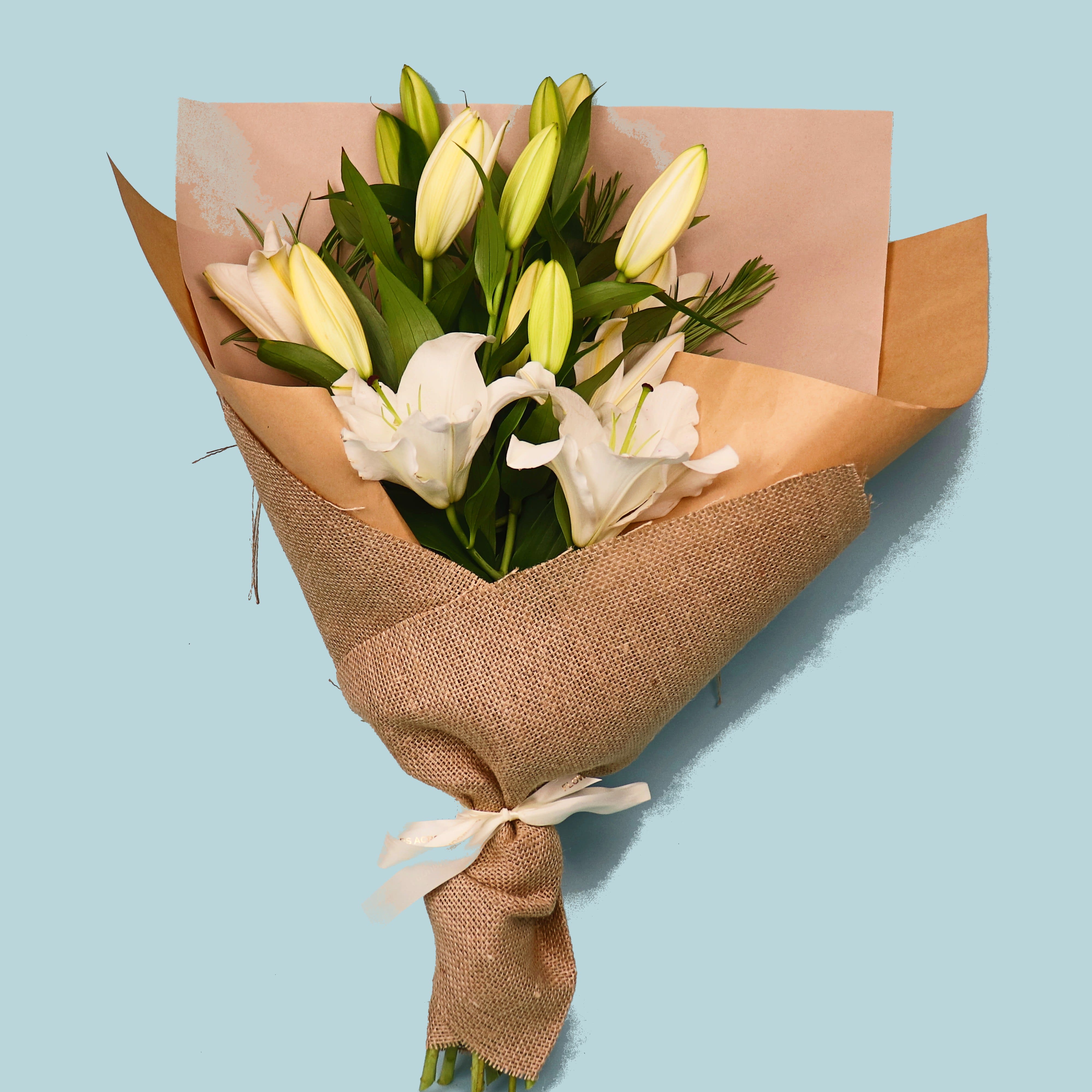 Fragrant White Oriental Lilies