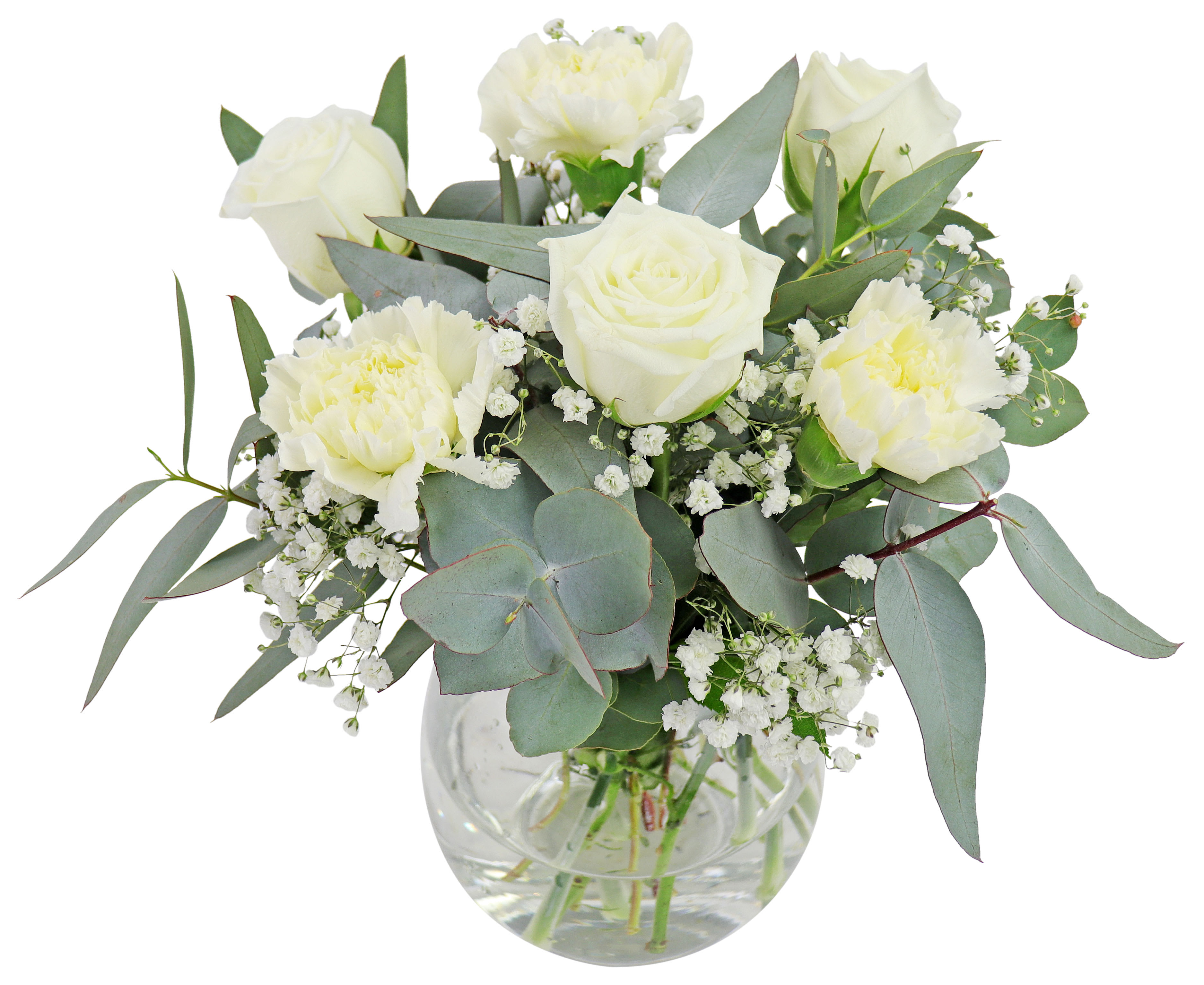 Little Angelic Teardrop Vase Arrangement