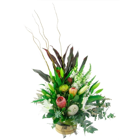 Wild Nature Hat Box Arrangement