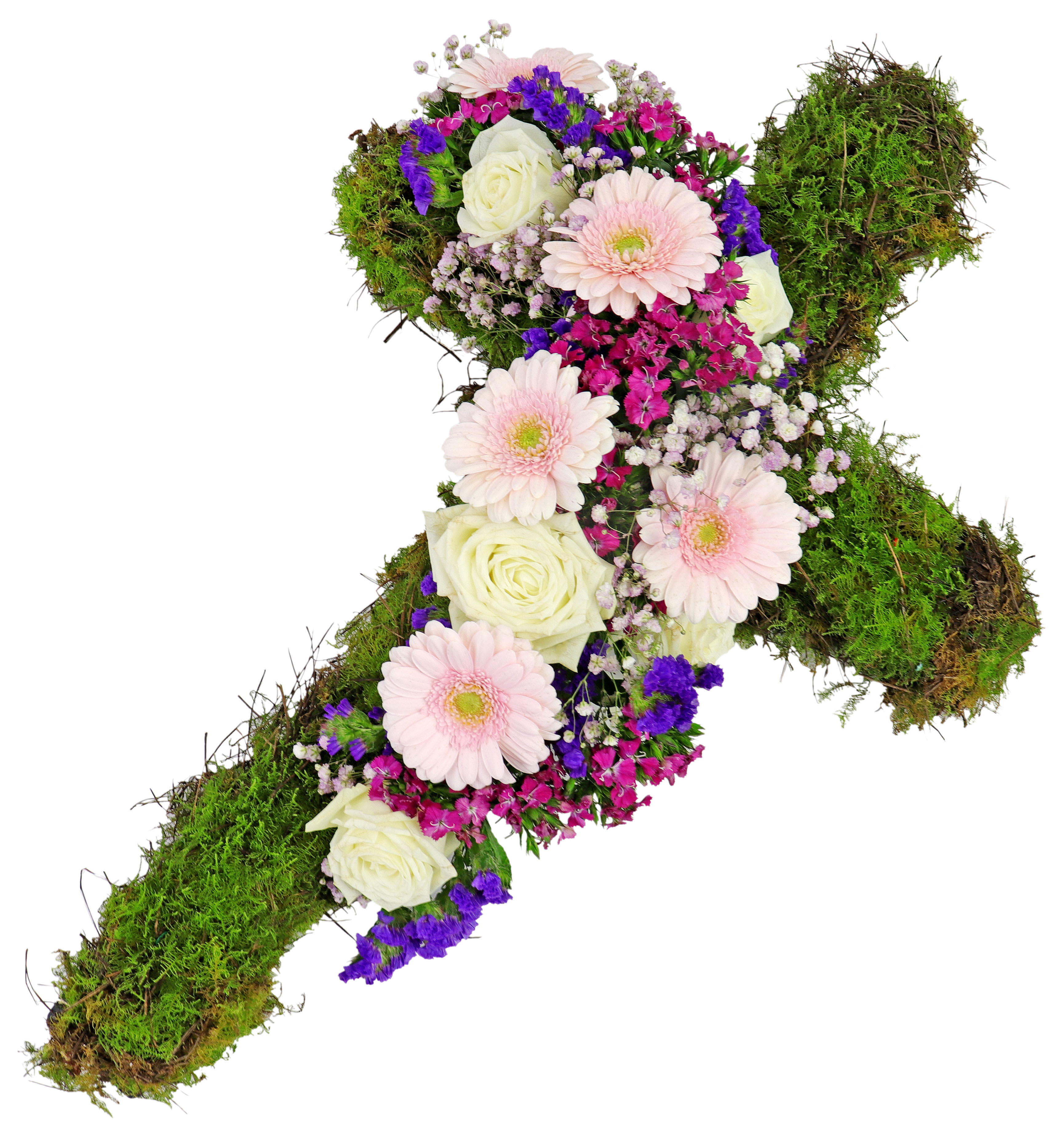 All Our Sympathy Cross Wreath