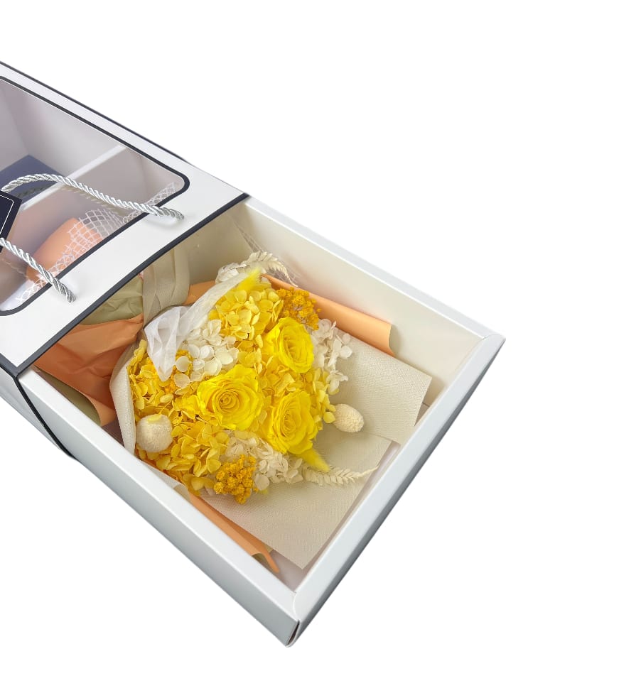 Preserved Yellow Posy