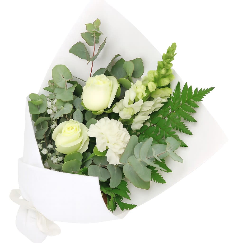 Arctic Belle White Flower Bouquet