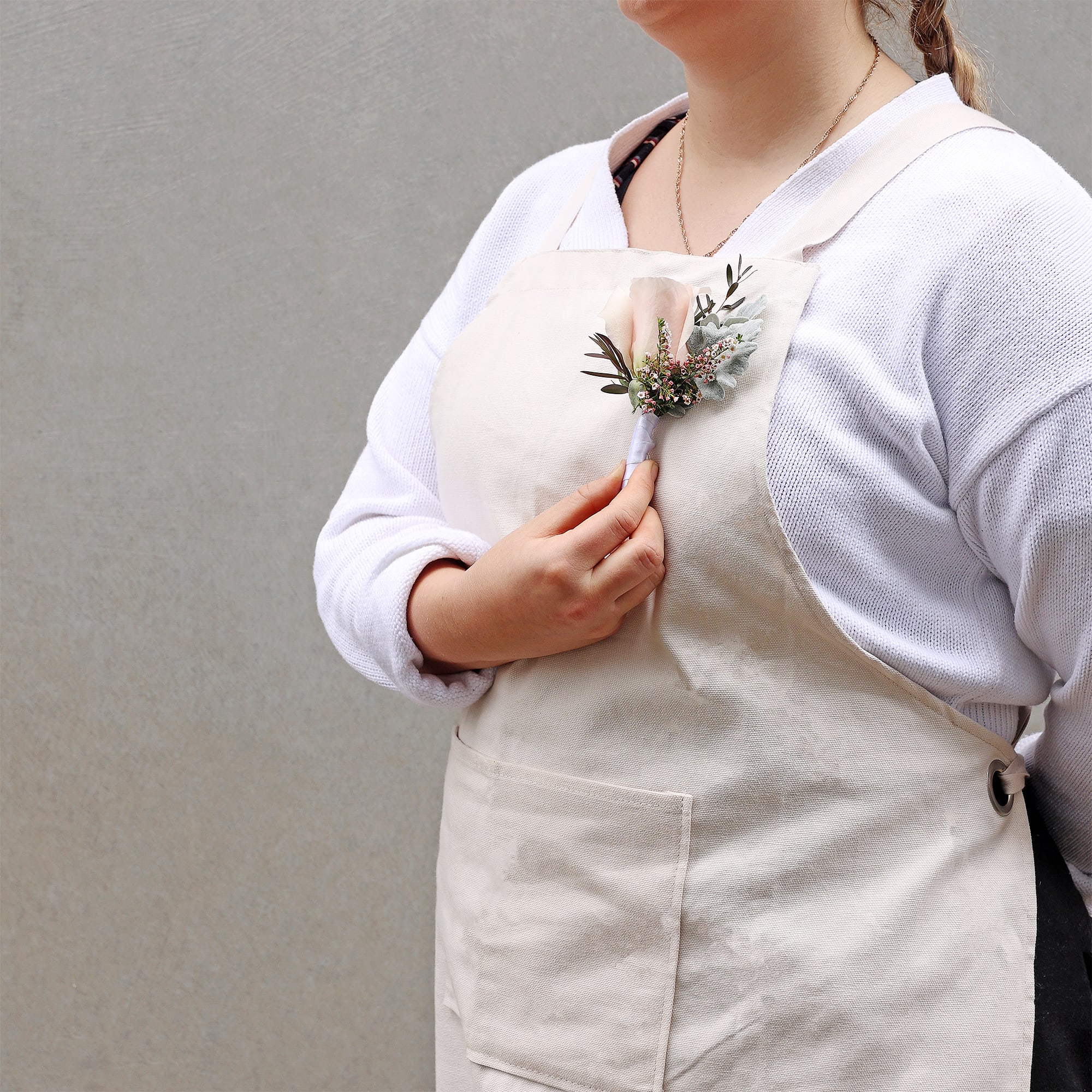 Peach Blossom Buttonhole