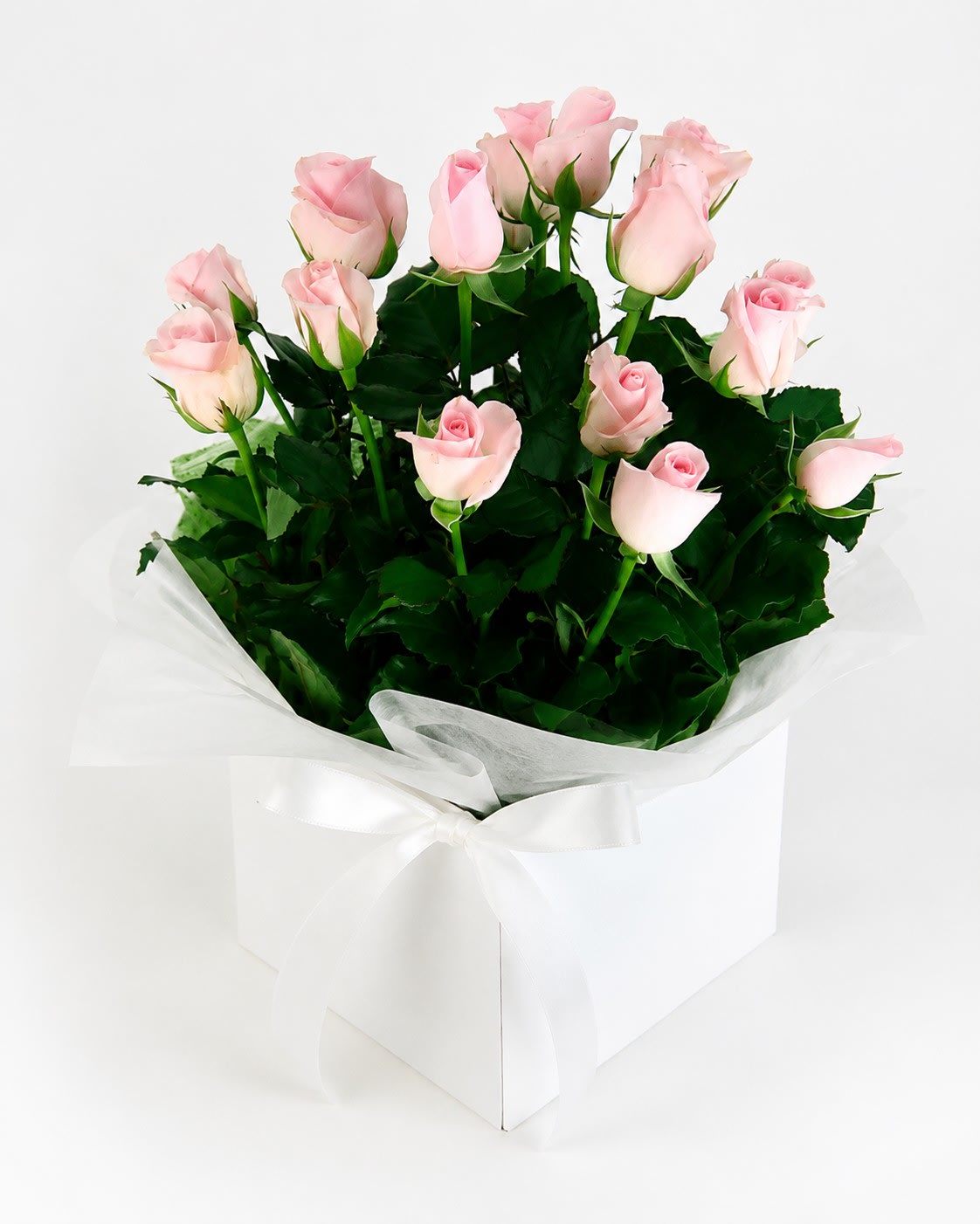 Bliss Pink Rose Flower Box