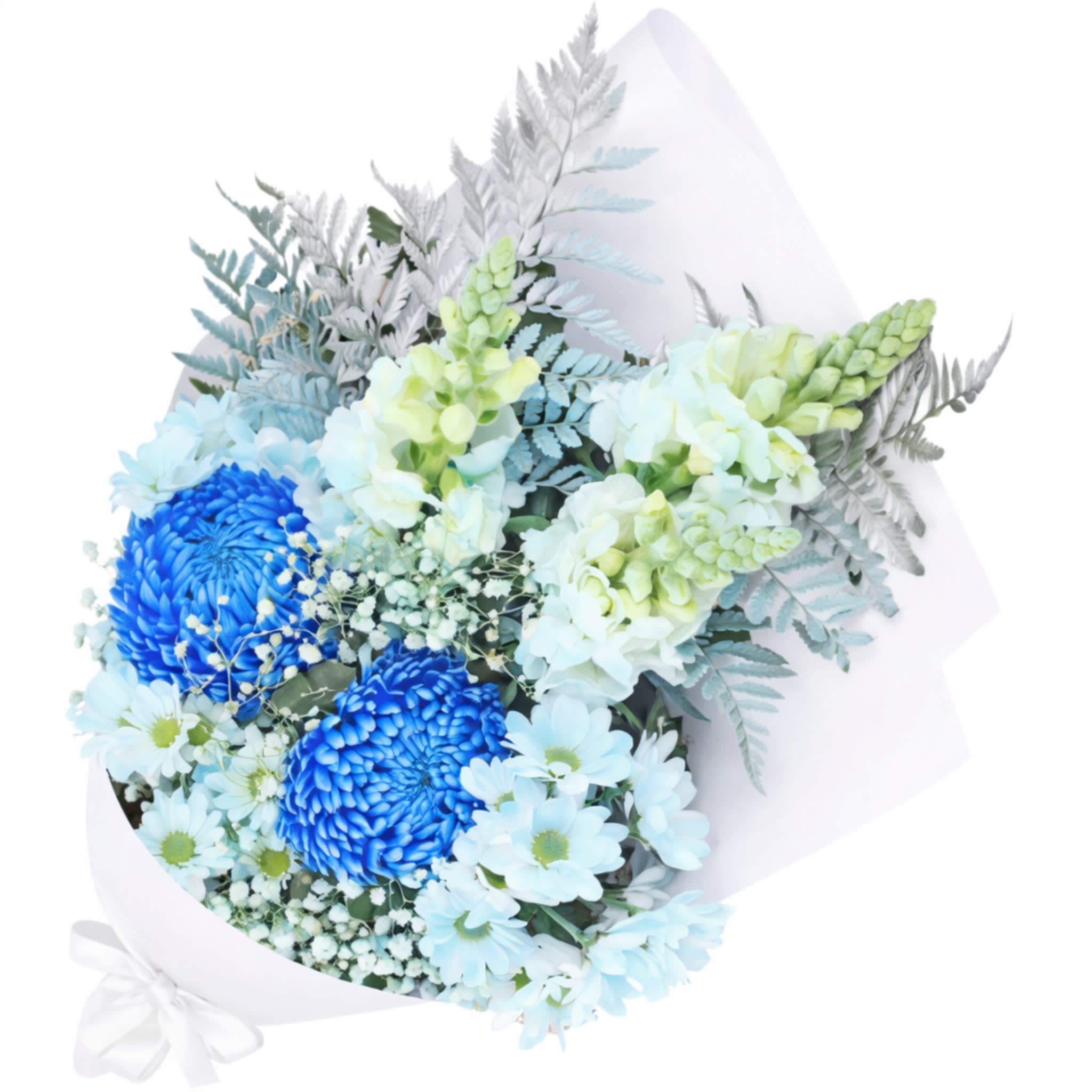 Ice Blue Flower Bouquet