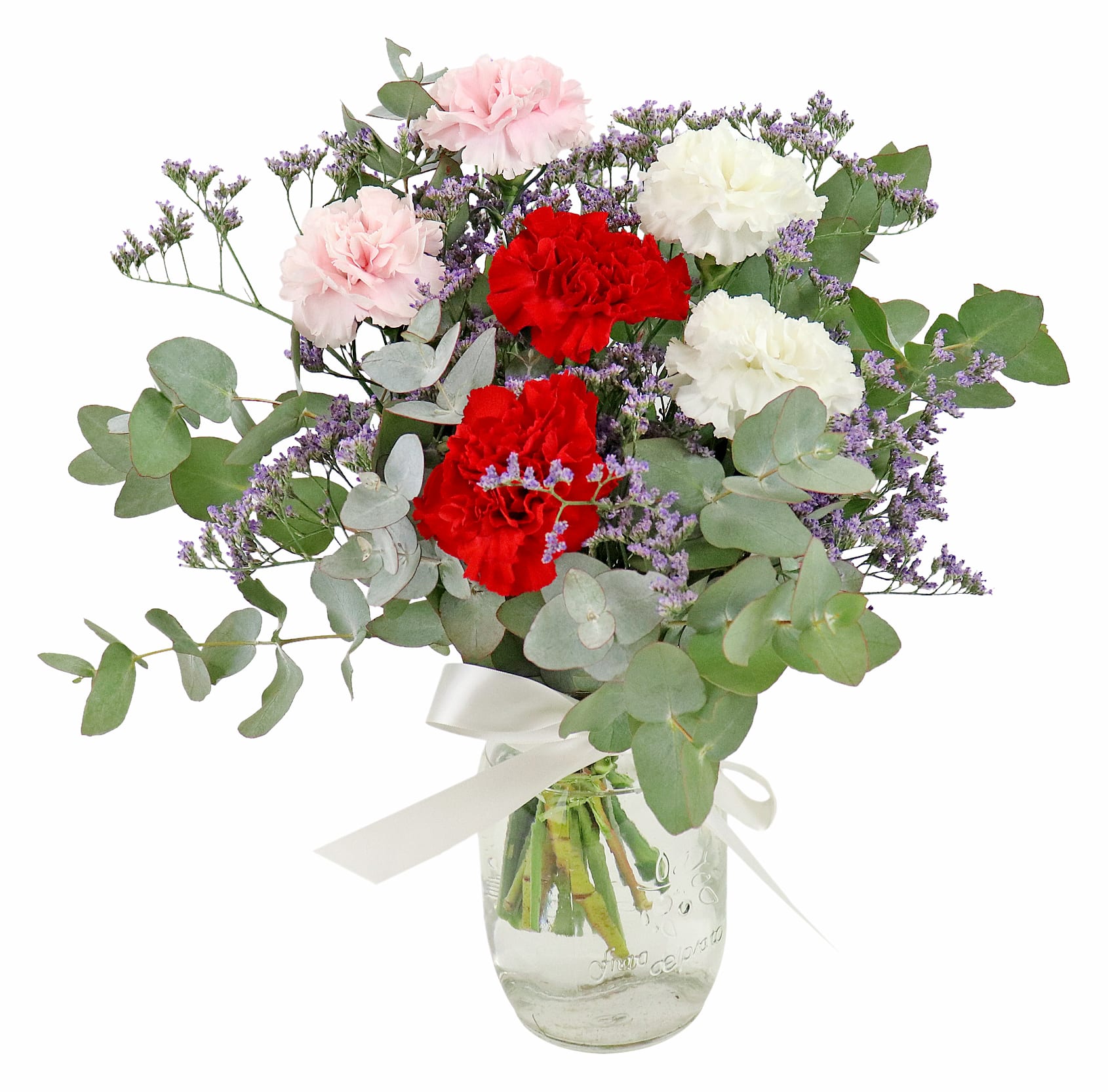 Three Blossom Flower Vase Arrangement