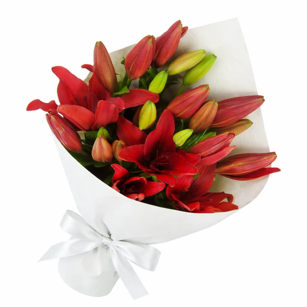 Red Lily Bunch