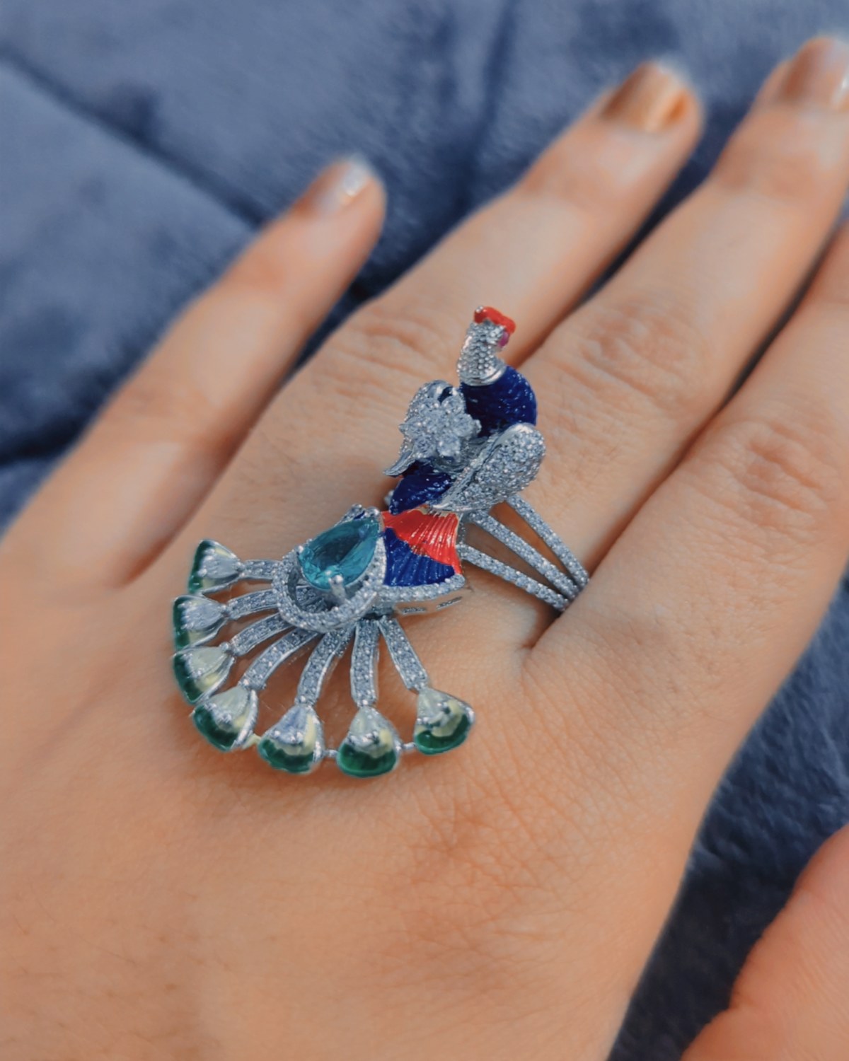 Shahi mor ring – 925 Silver Rings