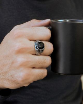 Regal Black Onyx Men’s Ring 4