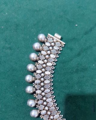 Royal Jhumka Pearl Payal ✨ 4