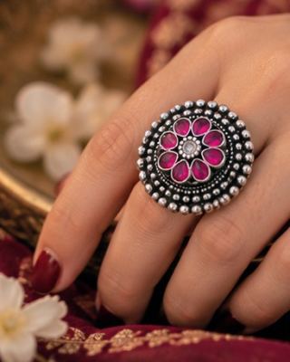 Gulmohar Ruby Ring 1