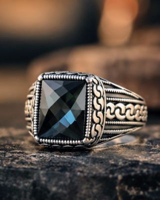 Midnight Onyx Men’s Ring🌑 2